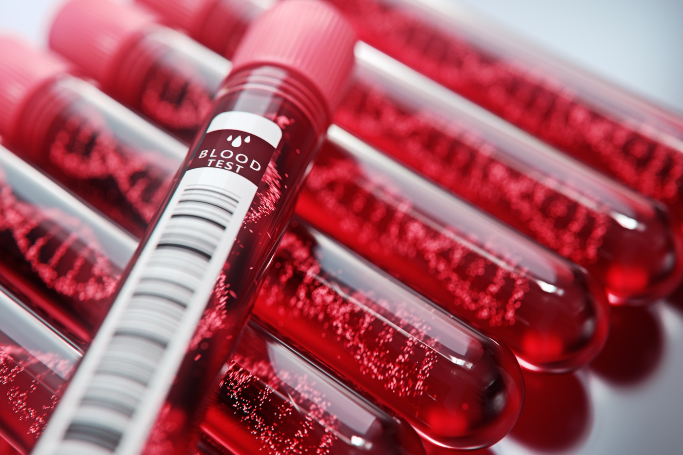 Blood test vials